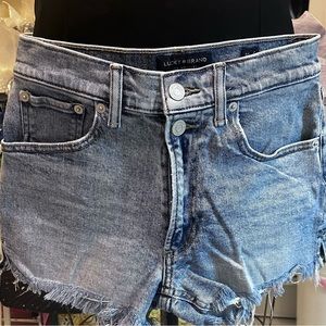 Lucky Brand raw cut hem denim shorts